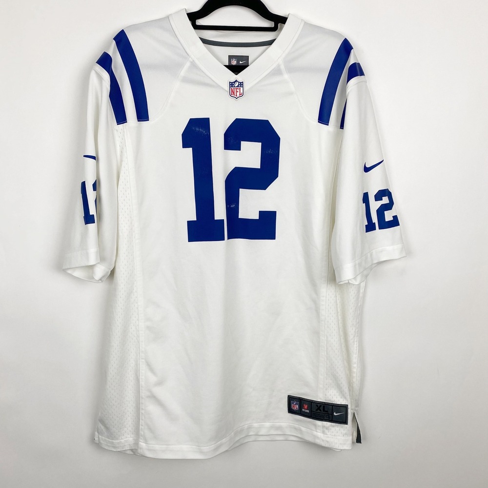 Nike Andrew Luck Indianapolis Colts #12 Game Jersey Mens XL White